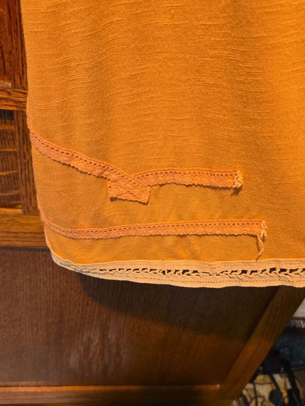Size Xsmall Apricot Split-back Tank - Picture 4 of 8